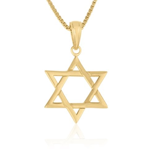 14k Gold Pendant - Classic Star of David