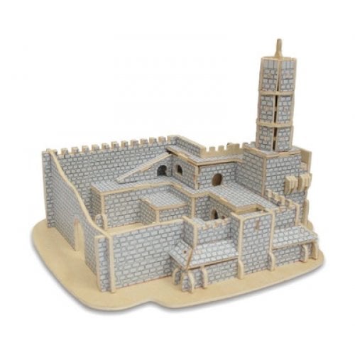 3-D Wood Tower of David Assembly Puzzle