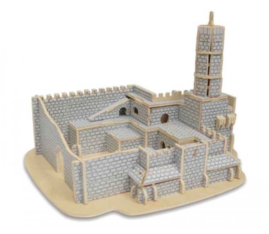 3-D Wood Tower of David Assembly Puzzle