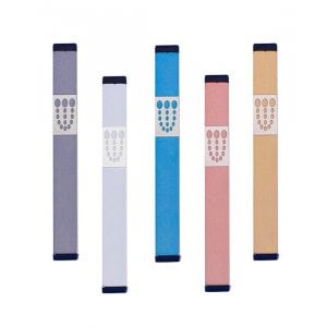 Agayof Mezuzah Case with Bubbly Dots Shin, Light Colors - 7 Inches Height