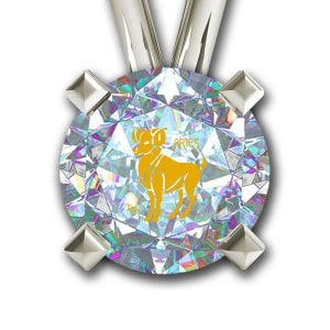 Aries Zodiac Pendant by Nano Jewelry- Silver