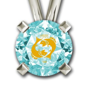 Pisces Zodiac Pendant by Nano Jewelry- Silver