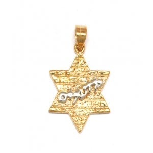 Gold Filled Western Wall Pendant - Star of David