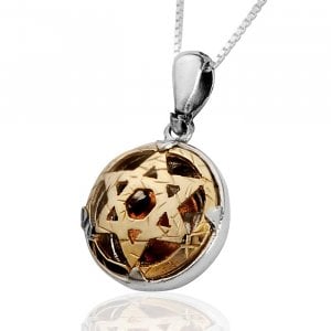 5 Metals Star of David Necklace by HaAri Jewelry