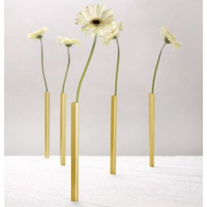 Golden Aluminum Magnetic Vase