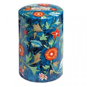 Round Floral Tzedakah Box by Emanuel