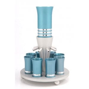 Wine Fountain in Teal by Agayof