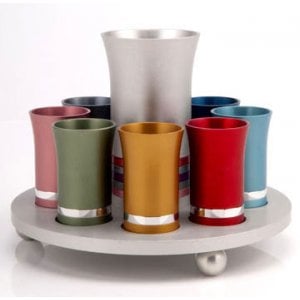 Multicolor Kiddush Cup Set by Agayof