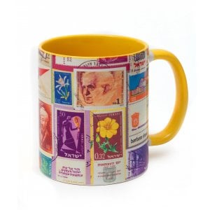 Barbara Shaw Coffee Mug - Colorful Israeli Stamp Collection