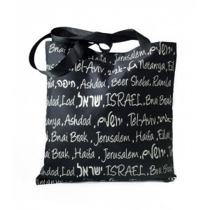 Barbara Shaw Canvas Tote Bag - Cities in Israel