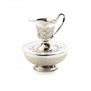 Silver Plated Two-Tone Mayim Achronim Hand Wash Cup