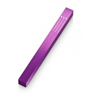 Adi Sidler Notes Design Shin Mezuzah Case - Purple