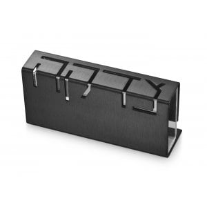 Adi Sidler Contemporary Anodized Aluminum Charity Tzedakah Box - Black