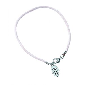 Kabbalah Cord Bracelet with Hamsa Charm - Pink