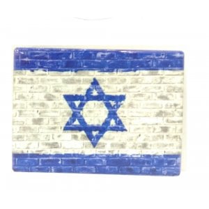 Ceramic Magnet – Blue and White Flag of Israel