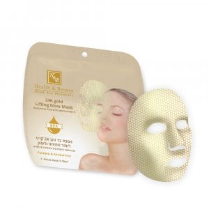H&B Dead Sea 24K Gold Lifting Glow Mask with Vitamins A, B5 and E - 1 Sheet