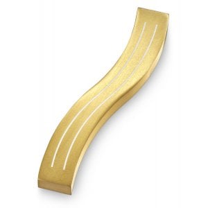 Adi Sidler Wave Design Mezuzah Case - Gold