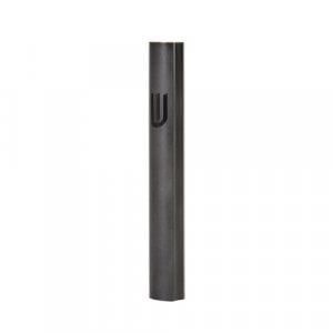 Aluminum Mezuzah Case, Black with Decorative Side Stripe – Various Lengths