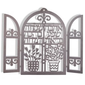 Dorit Judaica Floating Letters Wall Plaque - Window of Blessings