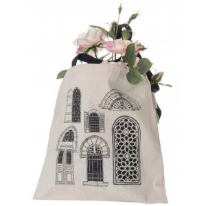 Barbara Shaw Canvas Tote Bag - Jerusalem Windows