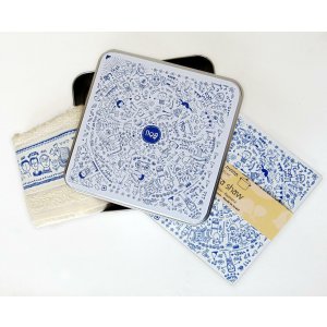 Barbara shaw Gift Box in Blue with Pesach Items