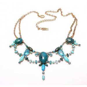 Amaro Handmade Necklace, Turquoise Stones - From the Ocean Collection