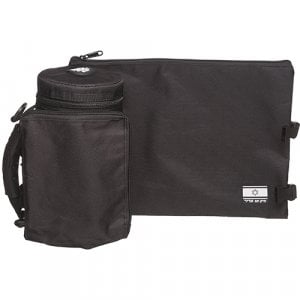 Set, Insulated Tefillin Holder and Weatherproof Tallit Bag - Black