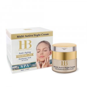 H&B Dead Sea Anti Aging Multi Active Night Cream with Hyaluronic Acid and Caviar