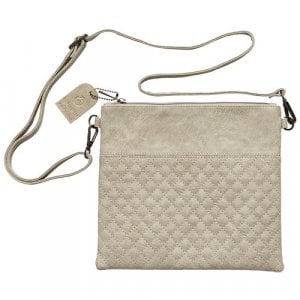 Faux Leather Tefillin Bag with Shoulder Strap – Light Gray
