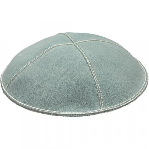 Light Blue Suede Kippah