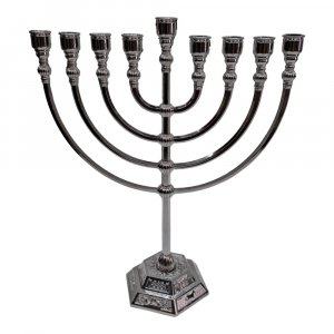 Classic Silver Color Chanukah Menorah