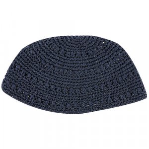 Solid Blue Frik Kippah
