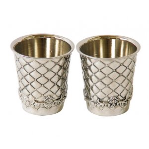Two Childrens Kiddush Cups - Silver Plate