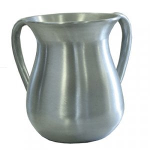 Yair Emanuel Anodized Aluminum Classic Netilat Yadayim Wash Cup - Silver