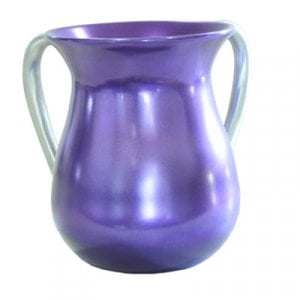 Yair Emanuel Anodized Aluminum Classic Netilat Yadayim Wash Cup - Violet