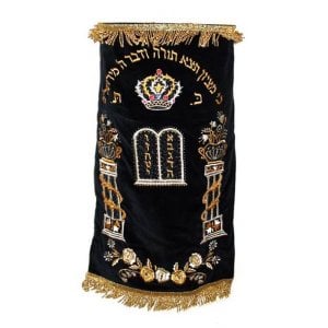 Crown and Flowers Custom Torah Mantle Premium Velvet - Choice of Colors