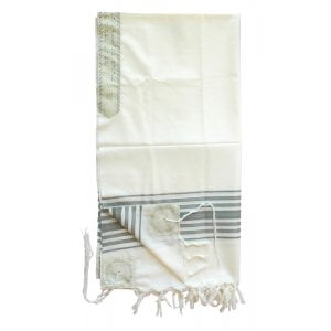 Talitnia Chermonit Wool Tallit Pure Wool Kosher Prayer Shawl