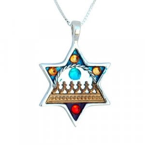 Star of David Necklace Against the Evil Eye by Ester Shahaf