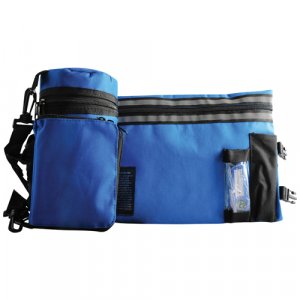 Set, Insulated Tefillin Holder and Weatherproof Tallit Bag - Royal Blue