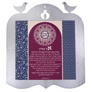Dorit Judaica Decorative Wall Plaque Doves Frame - Physicians Prayer Hebrew