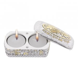 Travelling Silver Plated Candlesticks With Cover