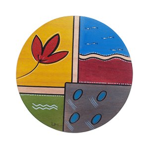 Round Placemat Mati by Kakadu Art