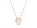 .925 Sterling Silver Necklace, Mom Pendant - Option: Rose Gold Plate or Silver