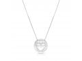 .925 Sterling Silver Necklace, Mom Pendant - Option: Rose Gold Plate or Silver