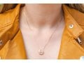 .925 Sterling Silver Necklace, Mom Pendant - Option: Rose Gold Plate or Silver