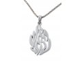 925 Sterling Silver Pendant - Flame Image of Breslev Ha'esh Sheli, My Fire