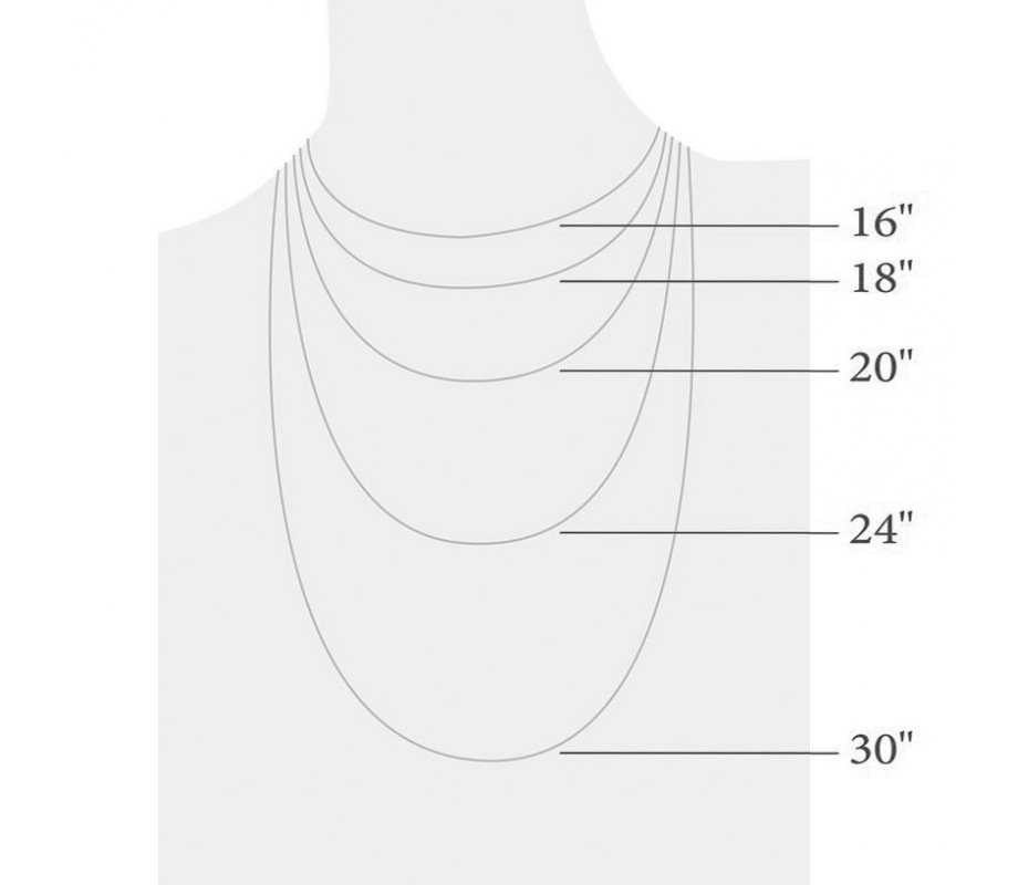 925 Sterling Silver Rhodium Plated Rope Chain - Choice of Lengths