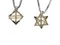 9K Gold Kabbalah Merkava Pendant by Ha'Ari