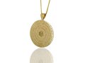 9k Gold 72 names of God Wheel Pendant Kabbalah Necklace by Haari