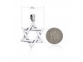 AJDesign Large Star of David Necklace 925 Sterling Silver Interlocking Triangles Pendant with Chain